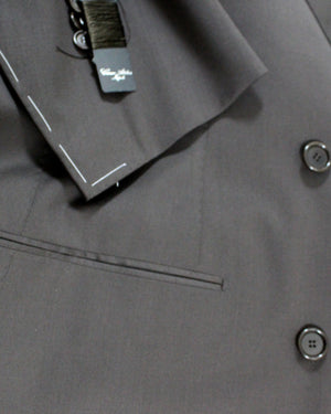 Cesare Attolini Suit Dark Brown Double Breasted Cuffs