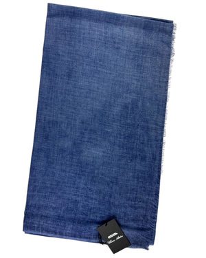 Cesare Attolini Scarf Royal Blue - Cashmere Silk Shawl