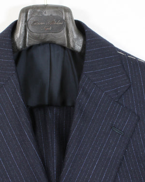 Cesare Attolini Suit Midnight Blue Stripes EU 54/ US 44