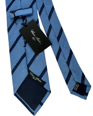 Cesare Attolini Silk Tie Blue Stripes