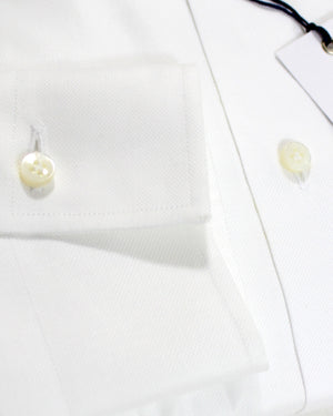 Barba Dress Shirt White 45 - 18 Modern Fit SALE