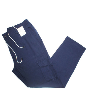 Luigi Borrelli Jogger Pants Navy Cargo Slim Fit