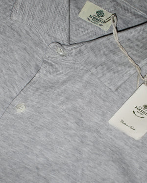 Luigi Borrelli Full Button Polo Shirt Gray EU 54 / US 44