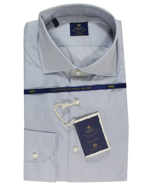 Luigi Borrelli Dress Shirt White Blue