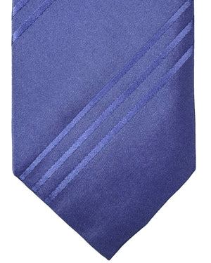 Luigi Borrelli Sevenfold Tie Lilac Stripes ROYAL COLLECTION