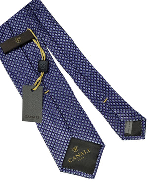 Canali Tie Purple Checkered