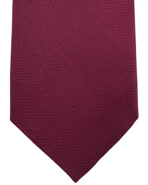 Etro Tie Solid Bordeaux Solid Grosgrain
