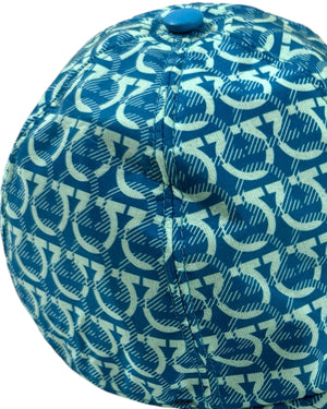 Salvatore Ferragamo Gancini Baseball Cap Aqua Blue SALE