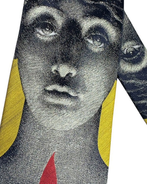 Fornasetti Tie Art Candle Statue Design - Wide Necktie