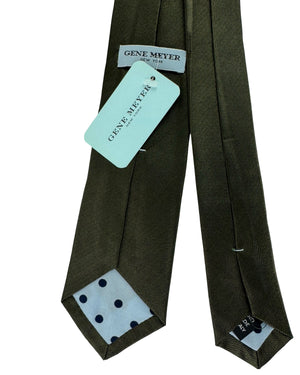 Gene Meyer Tie Green Design - Hand Made In Italy SALE