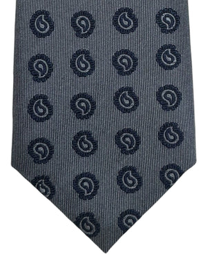 Giampaolo Tie Gray Paisley - Hand Made In Italy SALE