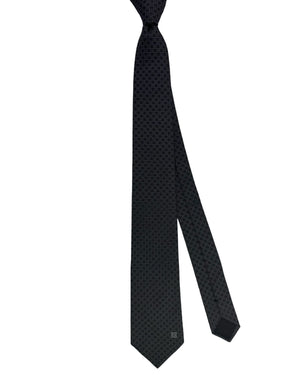 Givenchy Tie Black Gray Check