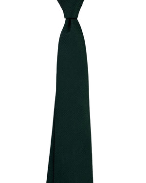 Isaia Sevenfold Tie Dark Green Micro Pattern