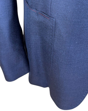 Isaia Sport Coat Dark Blue - Cashmere Silk EU 56/ US 46