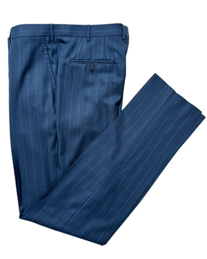 Isaia Suit Midnight Blue Pin Stripe EU 52/ US 42 SALE