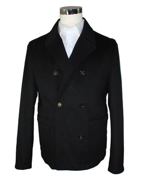 Kired Kiton Wool Peacoat Black Men Coat