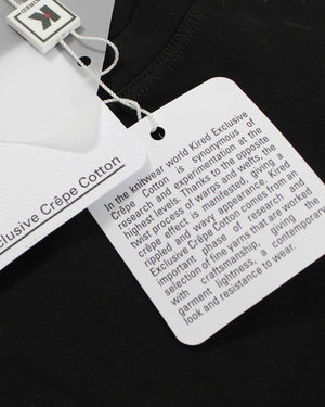 Kired Kiton T-Shirt Black Crêpe Cotton 54 / XL SALE