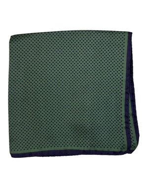 Kiton Pocket Square Green Purple
