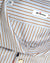 Kiton Dress Shirt White Brown Blue Stripes 44 - 17.5