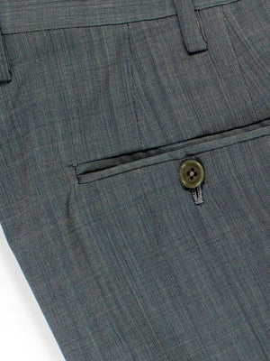 Kiton Suit Gray Blue 14 Micron Wool Sartorial EUR 48/ US 38 R SALE
