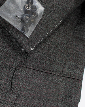 Kiton Cashmere Suit Bespoke Gray Check Plaid EU 46 - US 36 R SALE