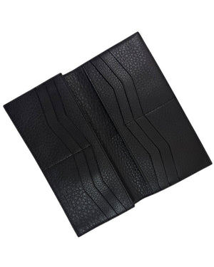 Dark Brown Grain Leather Men Wallet