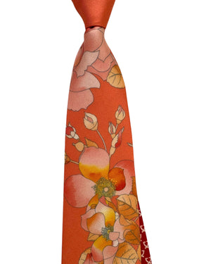 Leonard Paris Tie Peach Floral