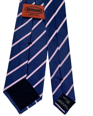 Missoni Silk Tie Brown And Tan Mosaic Geometric Pattern