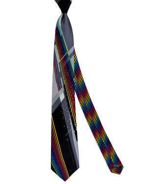 Vitaliano Pancaldi Tie Black Gray Multi Color Design