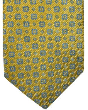 Stefano Ricci Tie Orange Blue Geometric
