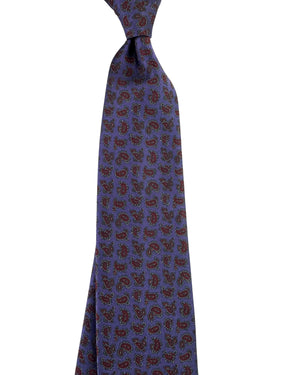 Stefano Ricci Tie Purple Brown Green Paisley SALE