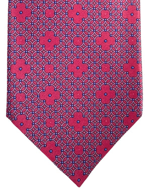 Stefano Ricci Tie Pink and Blue Geometric