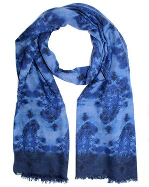 Sartorio Scarf Blue Paisley