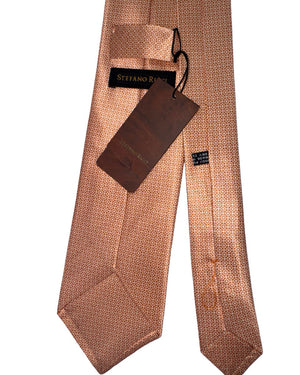 Stefano Ricci Tie Orange Micro Design