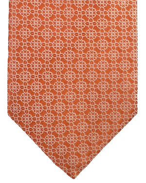 Stefano Ricci Tie Peach Silver Design