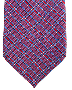 Stefano Ricci Tie Dark Red Blue
