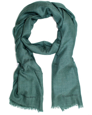 Stefano Ricci Scarf Green - Luxury Cashmere Silk Shawl SALE