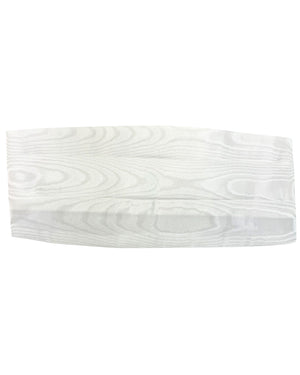 Tom Ford Silk Cummerbund Shiny White