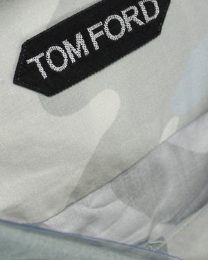 Tom Ford Sport Shirt Ceylon Gray Camo 39 - 15 1/2 SALE