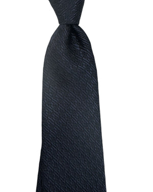 Tom Ford Tie Dark Blue Tonal Patterned Stripes