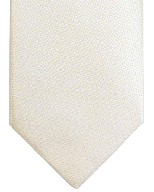 Tom Ford Tie Solid White Pattern