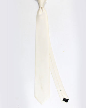 Tom Ford Tie Solid White Pattern