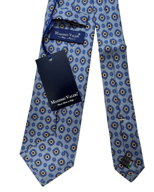 Extra Long Tie Gray Design - Hand Made In Italy