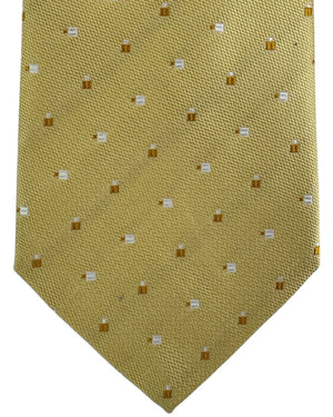 Valextra Silk Tie Yellow Beer Mug Novelty - Wide Necktie
