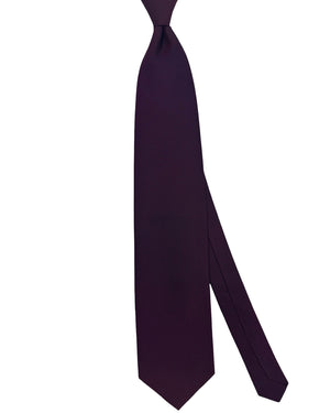 Valextra Silk Tie Bordeaux Purple Micro Texture - Wide Necktie SALE