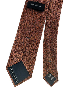 Ermenegildo Zegna Tie Orange Texture