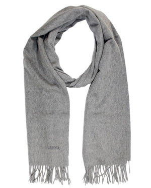 Ermenegildo Zegna Scarf Oasi Cashmere Gray - New Collection