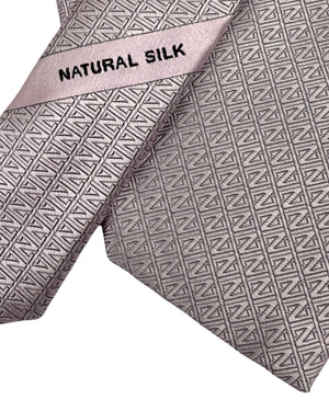 Ermenegildo Zegna Tie Light Pink Z-Logo - Natural Silk