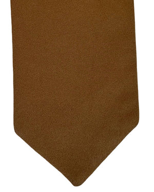 Ermenegildo Zegna Tie Tan Solid - XXX Couture - 2 Sided