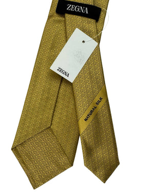 Ermenegildo Zegna Tie Yellow-Gold Orange Z-Logo